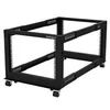 Image de StarTech.com 4POSTRACK8U Rack serveur reglable a cadre ouvert 8U - 4 montants - 55,9 cm a 101,5 cm - rack - 8U