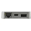 Image de StarTech.com Adaptateur mulitport USB-C - Cable integre de 29 cm - USB 3.1 Gen 2 - 10 Gbps - HDMI et VGA (DKT31CHVL) - station d'accueil - USB-C - VGA, HDMI - 1GbE - Conformite TAA