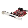 Image de StarTech.com Carte PCIe USB 5 Ports - Carte PCI Express USB 3.1 10Gbps Gen 2 avec 1x USB-C 2x USB-A - 1x IDC 2 Ports (Connecteur Interne USB 5Gbps) - Carte Contrôleur USB C (PEXUSB312A1C1H) - adaptateur USB - PCIe 3.0 x4 - USB-C 3.1 Gen 2 x 2 + USB-C 3.