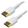 Image de StarTech.com Cable HDMI de haute vitesse avec Ethernet - 1 m - 4K 60 Hz - Premium - Renforce et durable - Blanc - cable HDMI avec Ethernet - 1 m