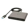 Image de StarTech.com Adaptateur USB 3.0 vers 4x HDMI - Carte Video/Graphique Externe - Adaptateur USB Type-A vers Quadruple HDMI 1080p 60Hz - Convertisseur USB A vers HDMI - Windows Uniquement (USB32HD4) - cable adaptateur - HDMI / USB - 1 m