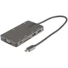 Image de StarTech.com Adaptateur multiport USB-C vers HDMI 4K 30 Hz ou VGA, Hub 3 ports USB 3.0, RJ45, SD/microSD et Power Delivery 100W
