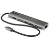 Image de StarTech.com Adaptateur Multiport USB-C - USB Type C vers HDMI 2.0 4K 60Hz, Alimentation 100W Passthrough, SD/MicroSD, Hub 2 Ports USB 3.0 - GbE - Mini Dock USB-C - Cable Integre 30cm (DKT30CHSDPD) - station d'accueil - USB-C / Thunderbolt 3 - HDMI - 1GbE