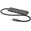 Image de StarTech.com Adaptateur Multiport USB-C - Adaptateur USB-C vers HDMI 2.0b 4K 60Hz (HDR10), Alimentation 100W PT, Hub 4 Ports USB 3.0 - Mini Dock USB Type-C - Cable Integre 30cm (DKT30CHPD3) - station d'accueil - USB-C - HDMI