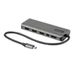 Image de StarTech.com Adaptateur Multiports USB-C - USB-C vers HDMI ou Mini DisplayPort 4K 60Hz - Alimentation 100W PT - Hub USB 4 Ports 10Gbps - Mini Dock USB Type-C - Cable Integre 30cm (DKT31CMDPHPD) - station d'accueil - USB-C / Thunderbolt 3 - HDMI, Mini DP