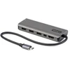 Image de StarTech.com Adaptateur multiport USB-C avec HDMI ou Mini DisplayPort 4K 60 Hz, Hub USB 4 ports et Power Delivery 100W