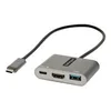 Image de StarTech.com Adaptateur USB-C HDMI, Adaptateur Multiport USB-C vers HDMI 4K, 100W PD Passthrough, Hub USB 3.0 5Gbps (1xType-C/1xA), Mini Dock USB-C, Station d'accueil portable USB-C (CDP2HDUACP2) - station d'accueil - USB-C / Thunderbolt 3 / Thunderbolt 4