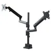 Image de StarTech.com Support Double ecran PC - Bras Double Moniteur VESA - 32 8kg - Empilables Verticalement - Porte 2 ecrans Hauteur Reglable/Articule - Fixation Pince/Åillet (ARMDUALPIVOT) kit de montage - bras double a mouvement complet - pour 2 moniteurs - n