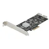 Image de StarTech.com Carte Contrôleur SATA PCIe 8 ports - Carte SATA PCI Express 6Gbps 4 Contrôleurs Hôte - Carte Contrôleur SATA PCIe - PCI-e x4 Gen 2 vers SATA III - SATA HDD/SSD (8P6G-PCIE-SATA-CARD) - contrôleur de stockage - SATA 6Gb/s / SAS 6Gb/s - PCIe 2.0