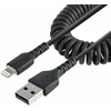 Image de Câble Usb Vers Lightning Startech Rusb2alt1mbc Noir 1 M