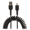 Image de StarTech.com Cable USB vers USB-C de 50cm - Cordon USB USB-C Enroule a Usage Intensif - Cable USB-A vers USB-C en Fibre Aramide Robuste - Chargeur USB-C M/M - Adaptateur TB3 Noir (R2ACC-50C-USB-CABLE) - Cable USB de type-C - USB pour 24 pin USB-C - 50 cm