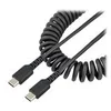 Image de StarTech.com Cable de Charge USB-C de 50m - Adaptateur USB-C vers USB-C Enroule a Usage Intesif - Cable TB3 en Fibre Aramide Robuste - Cordon USB-C a USB-C M/M - Noir (R2CCC-50C-USB-CABLE) - Cable USB de type-C - 24 pin USB-C pour 24 pin USB-C - 50 cm