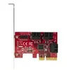 Image de StarTech.com Carte PCI Express SATA 6 ports - Contrôleur PCIe SATA - ASM1166 Non-Raid - Convertisseur PCI Express 3.0 vers SATA - Connecteurs Empiles - Carte d'Extension SATA (6P6G-PCIE-SATA-CARD) - contrôleur de stockage - SATA 6Gb/s - PCIe 3.0 x4