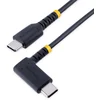 Image de StarTech.com Câble USB 2.0 Type-A vers USB 2.0 Type-C à angle droit - M/M - 0.3 m