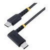 Image de StarTech.com 6ft (2m) USB C Charging Cable Right Angle, 60W PD 3A, Heavy Duty Fast Charge USB-C Cable, USB 2.0 Type-C, Durable and Rugged Aramid Fiber, S20/iPad/Pixel - High Quality USB Charging Cord (R2CCR-2M-USB-CABLE) - Cable USB de type-C - 24 pin USB