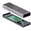 Image de StarTech.com USB-C 10Gbps to M.2 NVMe or M.2 SATA SSD Enclosure, Tool-free M.2 PCIe/SATA NGFF SSD Enclosure, Portable Aluminum Case, USB Type-C USB-A Host Cables, For 2230/2242/2260/2280 - Works w/ Thunderbolt 3 (M2-USB-C-NVME-SATA) - boitier externe -