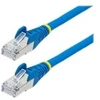 Image de StarTech.com 1.5m CAT6a Ethernet Cable - Blue - Low Smoke Zero Halogen (LSZH) - 10GbE 500MHz 100W PoE++ Snagless RJ-45 w/Strain Reliefs S/FTP Network Patch Cord - cordon de raccordement - 1.5 m - bleu
