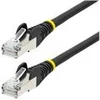 Image de StarTech.com 2m CAT6a Ethernet Cable - Black - Low Smoke Zero Halogen (LSZH) - 10GbE 500MHz 100W PoE++ Snagless RJ-45 w/Strain Reliefs S/FTP Network Patch Cord - cordon de raccordement - 2 m - noir