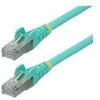 Image de StarTech.com 3m CAT6a Ethernet Cable - Aqua - Low Smoke Zero Halogen (LSZH) - 10GbE 500MHz 100W PoE++ Snagless RJ-45 w/Strain Reliefs S/FTP Network Patch Cord - cordon de raccordement - 3 m - turquoise
