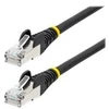 Image de StarTech.com 3m CAT6a Ethernet Cable - Black - Low Smoke Zero Halogen (LSZH) - 10GbE 500MHz 100W PoE++ Snagless RJ-45 w/Strain Reliefs S/FTP Network Patch Cord - cordon de raccordement - 3 m - noir