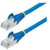 Image de StarTech.com 50cm CAT6a Ethernet Cable - Blue - Low Smoke Zero Halogen (LSZH) - 10GbE 500MHz 100W PoE++ Snagless RJ-45 w/Strain Reliefs S/FTP Network Patch Cord - cordon de raccordement - 50 cm - bleu