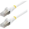 Image de StarTech.com 5m CAT6a Ethernet Cable - White - Low Smoke Zero Halogen (LSZH) - 10GbE 500MHz 100W PoE++ Snagless RJ-45 w/Strain Reliefs S/FTP Network Patch Cord - cordon de raccordement - 5 m - blanc