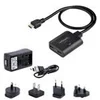 Image de StarTech.com 2-Port HDMI Splitter, 4K 60Hz HDMI 2.0 Video, 4K HDMI Splitter 1 In 2 Out, 1x2 HDMI Display/Output Splitter, HDR/HDCP - 20in (50cm) Built-in HDMI Cable, Powered via USB or Included Power Supply (HDMI-SPLITTER-4K60UP) - repartiteur video/audio