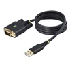 Image de StarTech.com 3ft (1m) USB to Serial Adapter Cable, Interchangeable DB9 Screws/Nuts, COM Retention, USB-A to DB9 RS232, FTDI IC, Level-4 ESD Protection, Windows/macOS/ChromeOS/Linux - Rugged TPE Construction (1P3FFCB-USB-SERIAL) - cable USB / serie - USB p