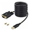 Image de StarTech.com 10ft (3m) USB to Serial Adapter Cable, Interchangeable DB9 Screws/Nuts, COM Retention, USB-A to DB9 RS232, FTDI IC, Level-4 ESD Protection, Windows/macOS/ChromeOS/Linux - Rugged TPE Construction (1P10FFC-USB-SERIAL) - cable USB / serie - USB