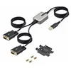 Image de StarTech.com 13ft (4m) 2-Port USB to Serial Adapter Cable, Interchangeable DB9 Screws/Nuts, COM Retention, USB-A to DB9 RS232, FTDI, Level-4 ESD Protection, Windows/macOS/ChromeOS/Linux - Rugged TPE Construction (2P6FFC-USB-SERIAL) - cable USB / serie - U