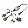 Image de StarTech.com 2ft (60cm) 2-Port USB to Serial Adapter Cable, Interchangeable DB9 Screws/Nuts, COM Retention, USB-A to DB9 RS232, FTDI, Level-4 ESD Protection, Windows/macOS/ChromeOS/Linux - Rugged TPE Construction (2P1FFC-USB-SERIAL) - cable USB / serie -
