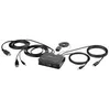 Image de StarTech.com 2-Port Hybrid USB-C HDMI Cable KVM Switch, 4K 60Hz, Compact KVM with 6ft/1.8m USB-A/HDMI/Audio 4ft/1.2m USB-C Integrated Host Cables, Bus Powered - Remote Push Button/Hotkey Switching (C2-H46-UAC-CBL-KVM) - commutateur ecran-clavier-souris/