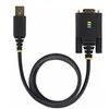 Image de StarTech.com 3ft (1m) USB to Null Modem Serial Adapter Cable, Interchangeable DB9 Screws/Nuts, COM Retention, USB-A to RS232, FTDI, Level-4 ESD Protection, Windows/macOS/ChromeOS/Linux - Rugged TPE Construction (1P3FFCNB-USB-SERIAL) - cable USB / serie -