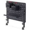 Image de Startech.com panneau perforé à pinces avec accessoires, 42 x 32cm, panneau perforé en acier, organisateur de rangement de bureau, panneau perforé à fixer sur un bureau, noir