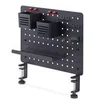 Image de StarTech.com Clamp-On Pegboard with Accessories, 16.5 x 12.5in (42 x 32cm), Steel Pegboard, Desktop Storage Organizer, Desk Mount Peg Board, Black composant de montage - pince sur - noir
