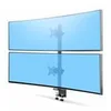 Image de StarTech.com Desk Mount For 2x Vertically Stacked Monitors, Dual 49, TAA kit de montage - pour 2 ecrans LCD/ecrans LCD incurves - liberation rapide - noir - Conformite TAA