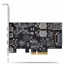 Image de StarTech.com 5-Port USB PCIe Card, USB 3.2 10Gbps, PCI Express Card with 4x USB-C Ports, 1x USB-A Internal Port, USB PCIe Controller Card, Windows/macOS/Linux - adaptateur USB - PCIe 3.0 x4 - USB-C 3.2 Gen 1 x 4 + USB 3.2 Gen 1 x 1