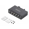 Image de StarTech.com 5-Port Unmanaged Industrial Ethernet Switch - IP30 - TAA - commutateur - 5 ports - non gere - Conformite TAA