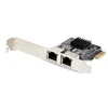 Image de StarTech.com 2-Port Gigabit PCIe Network Adapter Card, TAA Compliant - adaptateur reseau - PCIe - Gigabit Ethernet x 2 - Conformite TAA