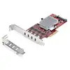 Image de Câble Usb Startech P10q4c-usb-card Rouge