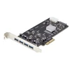 Image de StarTech.com 4-Port USB-A PCIe Card, USB 3.2 5Gbps, 4x USB Controllers - adaptateur USB - PCIe 2.0 x4 - USB 3.2 Gen 1 x 4