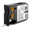 Image de DYMO XTL - Etiquettes pour gaines thermo-rétractables continues 6mm x 29m - Noir sur Blanc