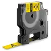 Image de Dymo 18056 ruban d'étiquette noir sur jaune