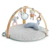 Image de INGENUITY Tapis déveil réversible bébé évolutif - Loamy  - pliable arche de jeu en bois amovible 5 jouetscadeau bébé