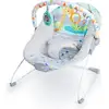 Image de Transat Pour Bébé Vibrant BRIGHT STARTS Safari Fun  - Mouvements Apaisants et Jouets Suspends - Gris