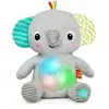 Image de Bright Starts Jouet Peluche Éléphant Hug-a-bye Baby, Sons Et Lumieres