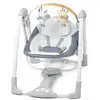 Image de Ingenuity balancelle swing'n go, arc d'activités amovible, pliable, électrique,musiques et sons, jouets inclus, chambray ING74451169258
