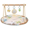 Image de Ingenuity Tapis D'éveil Bébé Pliable Wonderwood, Rond Avec Arche De Jeux En Bois, Mirroir Et Jouets Bébé