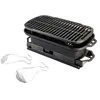 Image de Lodge - Barbecue en fonte avec grille de cuisson - Compact - Style Hibachi - Au charbon de bois - Fabriqué aux USA - 49x24x19cm