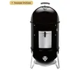 Image de Fumoir WEBER Smokey Mountain Cooker 47 cm - Noir - Grilles de cuisson en acier chromé - Thermomètre intégré
